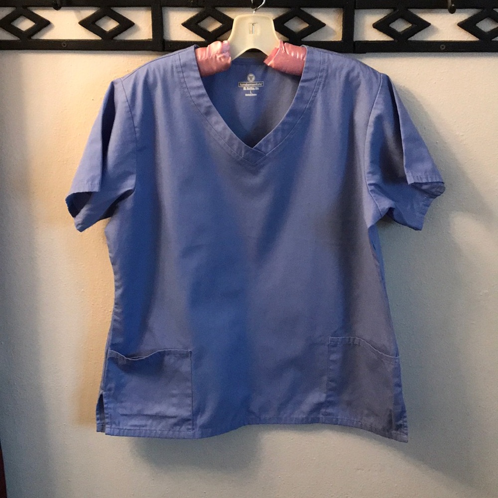Ceil Blue Scrub Top